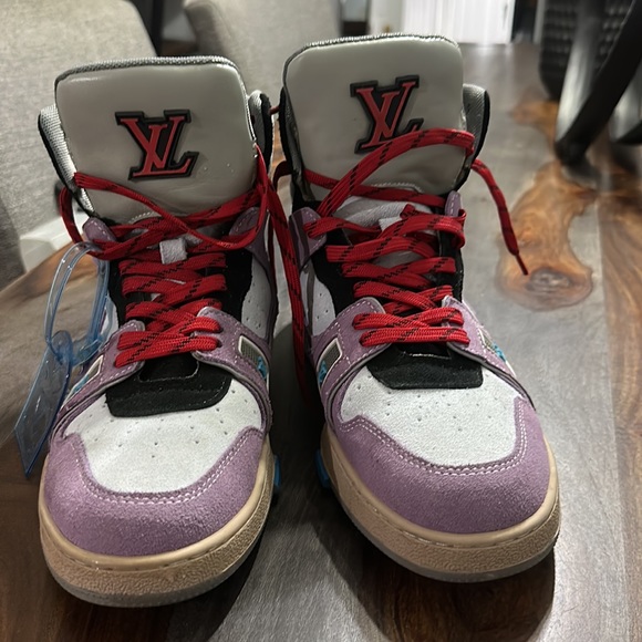 Louis Vuitton trainer sneaker Boot Purple. RP(Once used). - Picture 10 of 12